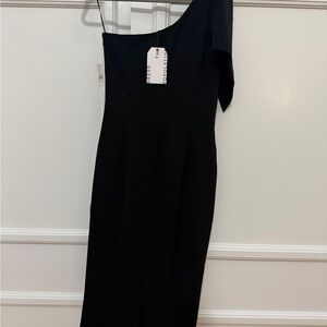 Dress the Population Black One-Shoulder Dress